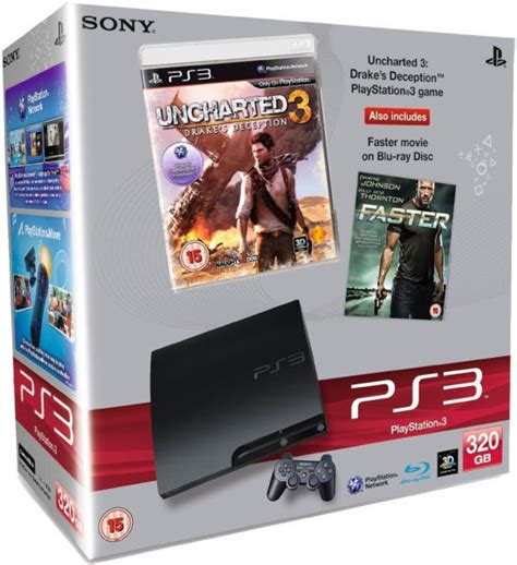 Playstation 3 PS3 Slim 320GB Console: Bundle (Includes Uncharted 3 and ...