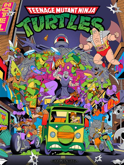 TEENAGE MUTANT NINJA TURTLES 80's TV CARTOON :: Behance