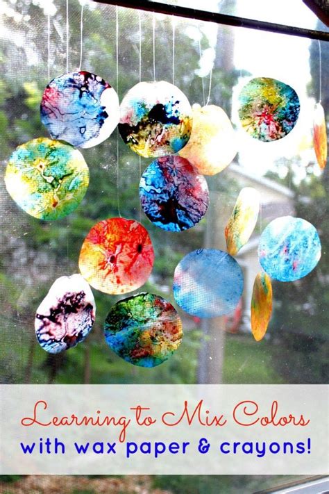 Great Ideas — 21 Colorful Summer Projects! | Crayon crafts, Wax paper ...