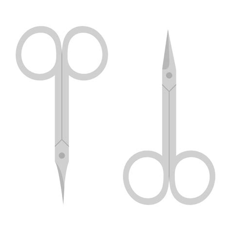 Nail scissors. Cosmetic equipment for manicure and pedicure. Vector illustration. 8633460 Vector ...