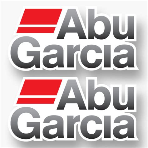 2x ABU GARCIA Logo Vinyl Sticker Decal Car Truck Fishing Boat Fish Rod Reel New | eBay