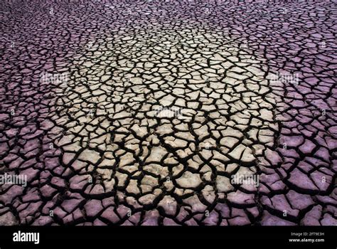 Broken desert land, drought meteorological phenomenon, Patagonia, Argentina Stock Photo - Alamy