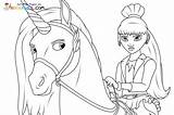 Kleurplaten Unicorn Academy sketch template