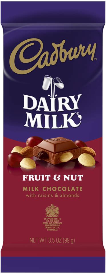 Cadbury Large Fruit and Nut Bar 3.5 oz | Starfish Market