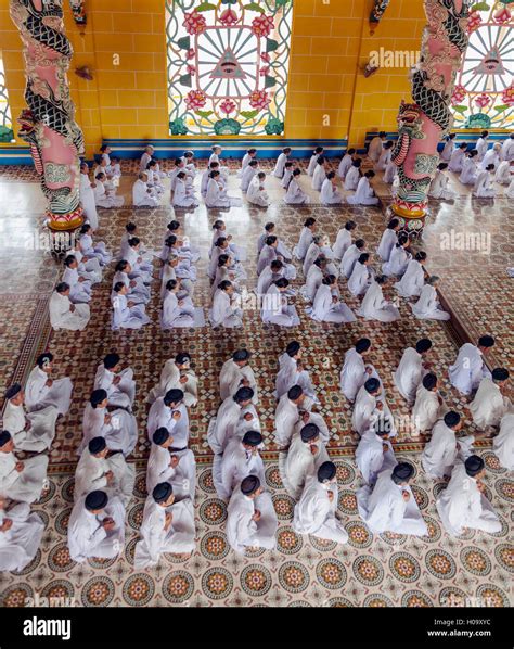 Cao Dai temple Stock Photo - Alamy