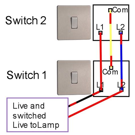 2 Gang 2 Way Switch Wiring Diagram Uk