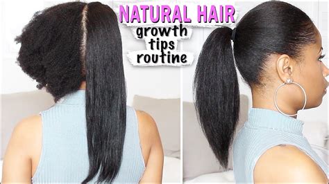 NATURAL HAIR Growth Tips, Length Check, How to Avoid Heat Damage! - YouTube