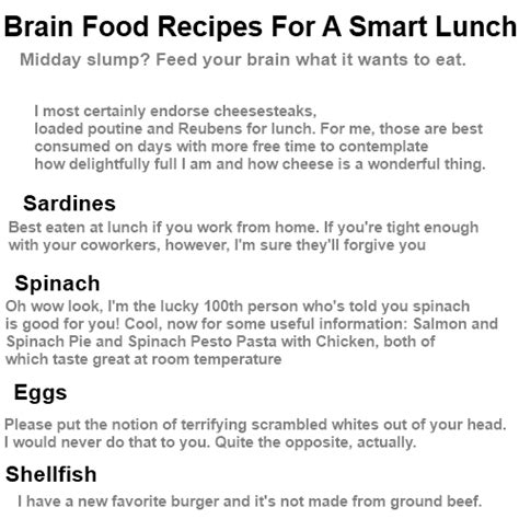 Brain Food Recipes - health fitness