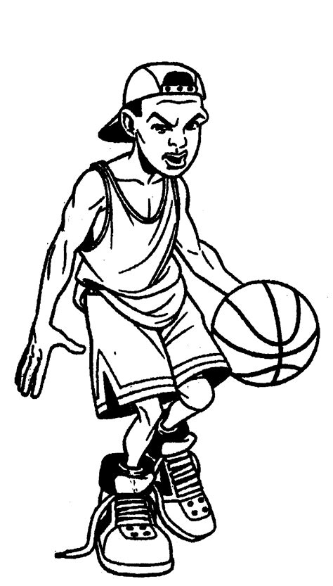 Basketball Player Cartoon Drawing