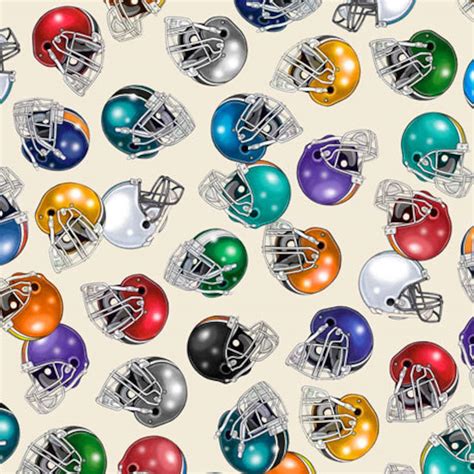 Football fabric by half yard football helmet fabric sports | Etsy