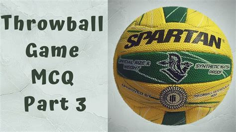 Throwball Game MCQ Part 3 | Basic Rules and Regulations #14 - YouTube