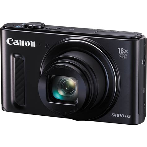 Canon PowerShot SX610 HS Digital Camera (Black) 0111C001 B&H