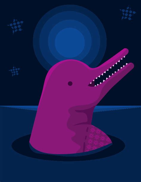 Amazon River Dolphin Illustration on Behance