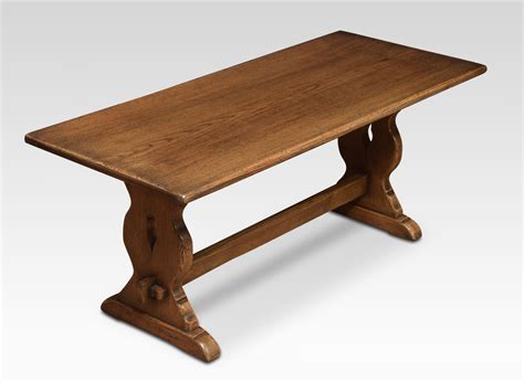 Oak refectory coffee table - Shacklady's Antiques