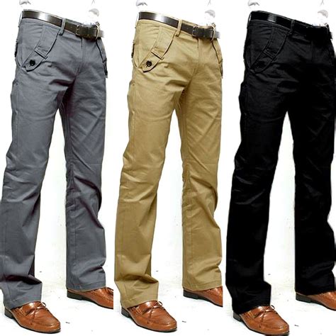 Leisure Pocket Work Trousers. Formal Dress Pants Men Casual Slim Fit Straight Leg. Item Size ...