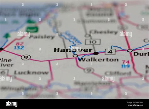 Map of hanover ontario hi-res stock photography and images - Alamy