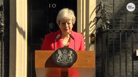 Theresa May gets emotional announcing her resignation