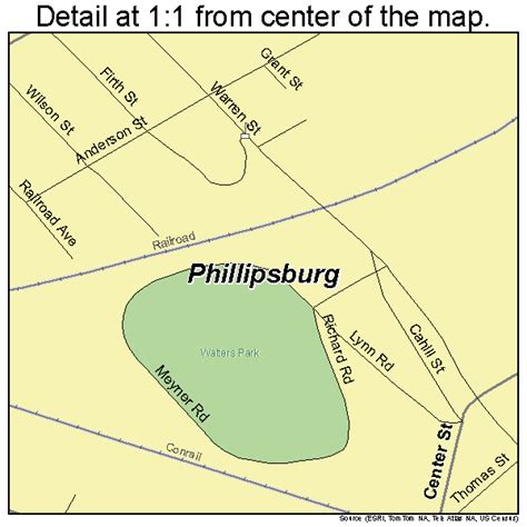 Phillipsburg New Jersey Street Map 3458350