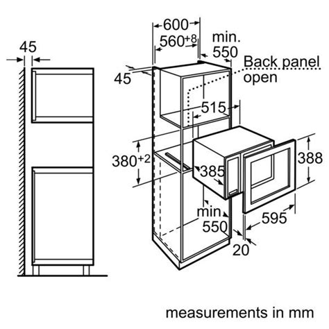 microwave dimensions cm - Google Search | Microwave dimensions, Built in kitchen appliances ...