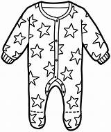 Free Printable Cute Pajamas Coloring Page sketch template