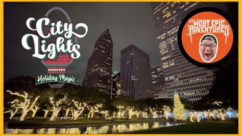 Downtown Houston City Lights 12-18-2022 - YouTube