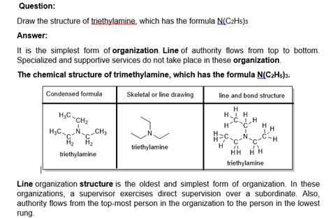 [Solved] Draw the structure of triethylamine, which has the formula N(C ...