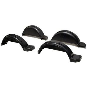 BLACK TANDEM AXLE BOAT TRAILER FENDERS (SET OF 4)