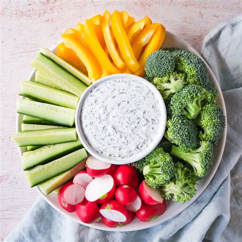 Veggie Crudité Platter with Fresh Herb "Ranch" Dip | Pavilions