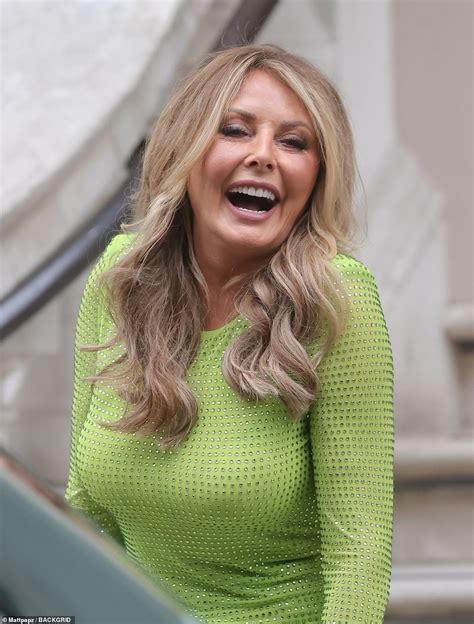 Carol Vorderman, 61, slips her hourglass physique into a tight green ...