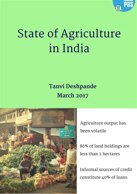 State of Agriculture in India - Tanvi Deshpande March 2017 State of ...