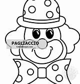 Fiocco Pagliaccio Tuttodisegni Kleurplaat Carnaval Carnevale Clowns  sketch template