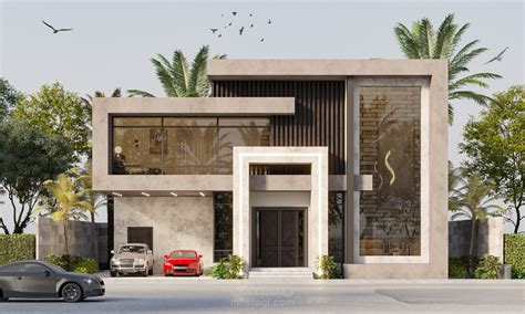 Modern Villa Elevation | مستقل