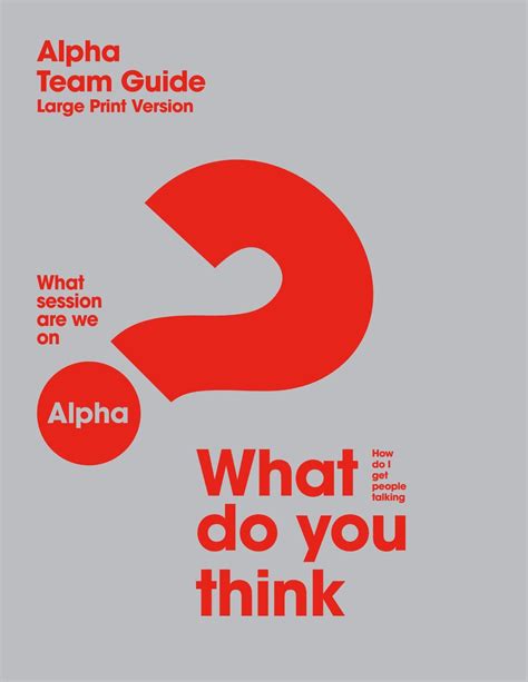 Alpha Team Guide Large Print by Alpha USA - Issuu