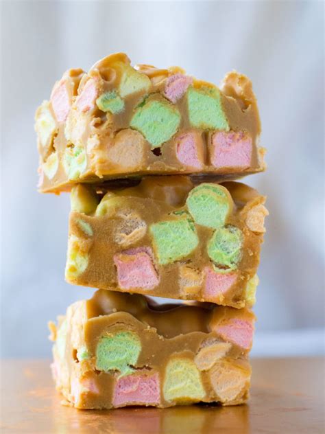 no bake peanut butter marshmallow squares