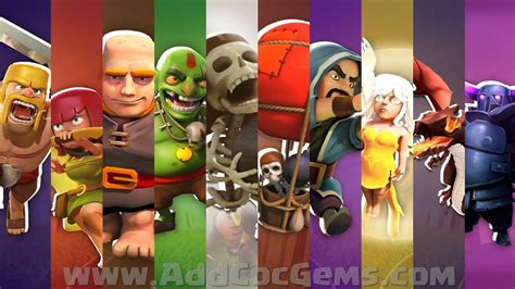 All main characters in Clash of Clans Clash Of Clans Hack, Clash Of ...