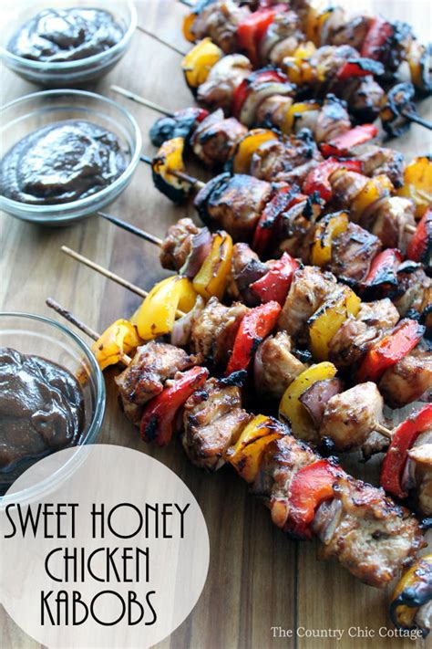 Sweet Honey Chicken Kabobs | FaveSouthernRecipes.com