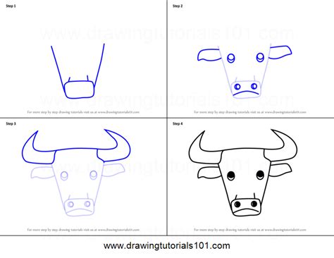 Bull Drawing For Kids at PaintingValley.com | Explore collection of ...