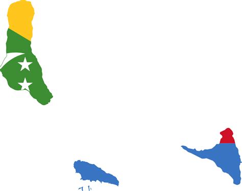 Flag map of Comoros | Symbol Hunt