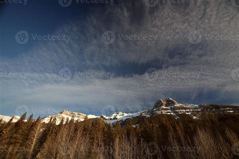 Rocky Mountains in winter 6253684 Stock Photo at Vecteezy