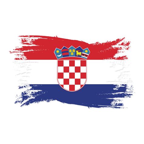 Croatia Flag With Watercolor Brush style design vector Illustration 3051116 Vector Art at Vecteezy