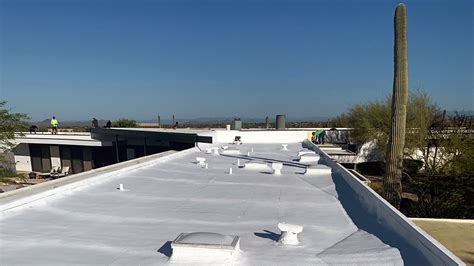 Scottsdale Roof Installation of a Seamless Foam Roof by MSW