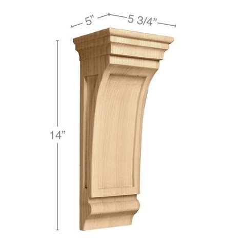 Large Mission Corbel, 5 3/4"w x 14"h x 5"dMaple | Corbels, Wood corbels ...