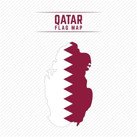 Flag Map of Qatar 2400726 Vector Art at Vecteezy