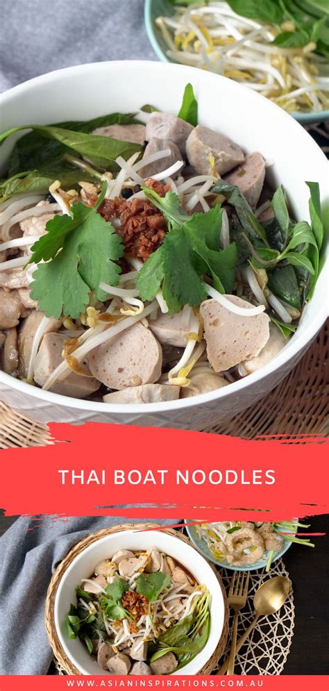 Thai Boat Noodles | Asian Inspirations | Recipe | Boat noodle, Asian ...