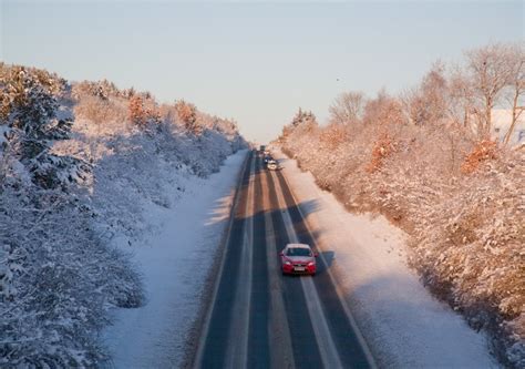 Snow hits parts of the UK as yellow warnings issued for Friday