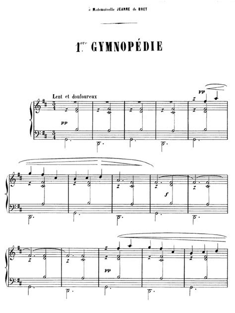 3 Gymnopedies - Piano Sheet Music | PDF