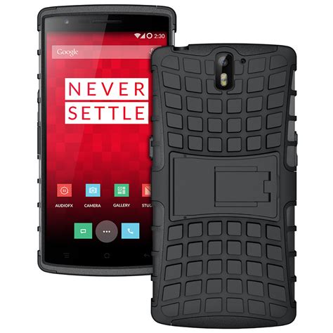 Dual Layer Tough Shockproof Case for OnePlus One (Black)