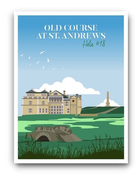 Old Course at St Andrews 18th Hole | Olds, Golf prints, Beautiful wall