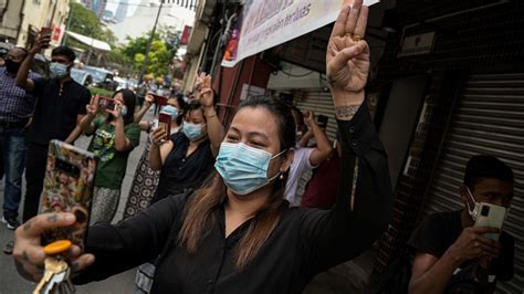 Myanmar protesters march again, defying ban on gatherings | World News ...