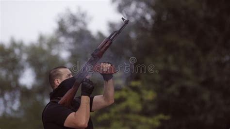 The Security Guards are Trained To Shoot Guns at the Shooting Range ...